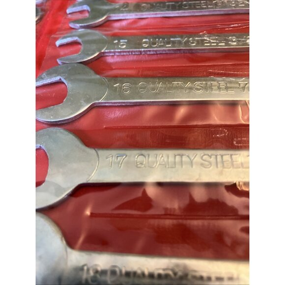 VINTAGE QUALITY STEEL 18pc. WRENCH SET COMBINATION OPEN END/BOX END JAPAN - Picture 9 of 12